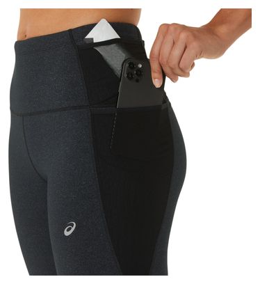 Asics Distance Supply 3/4 Tights Black Grey Women's