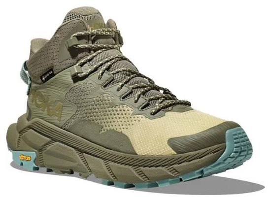 Hoka Trail Code GTX Khaki Hiking Shoes