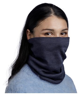 Unisex Buff Merino Heavyweight Neckwarmer Indigo Blue