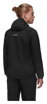 Chaqueta impermeable Mammut Aenergy TR HS con capucha, negra, para hombre