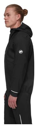 Chaqueta impermeable Mammut Aenergy TR HS con capucha, negra, para hombre