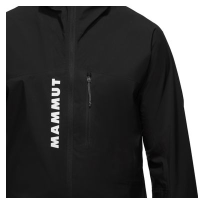 Chaqueta impermeable Mammut Aenergy TR HS con capucha, negra, para hombre