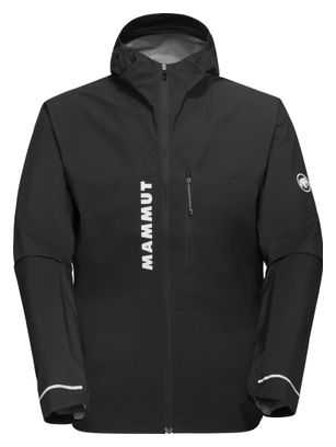 Chaqueta impermeable Mammut Aenergy TR HS con capucha, negra, para hombre