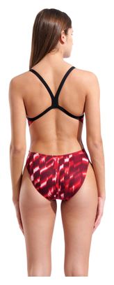 Maillot de Bain Arena Wave Dos Challenge Rouge/Noir Femme
