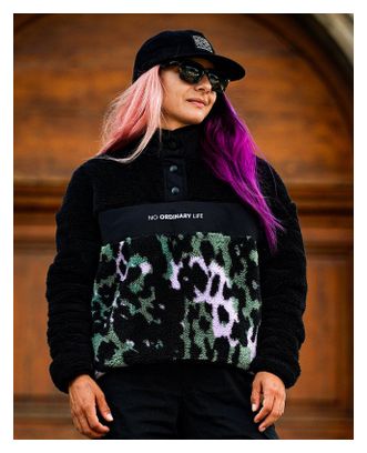 DHaRCO Sherpa 1/2-Zip Isa Signature Purple Leopard Women's Fleece