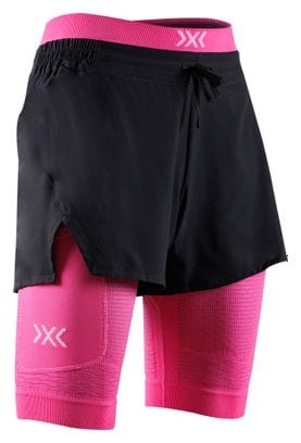 X-Bionic Effektor 2-in-1 Shorts Schwarz/Neonpink Women