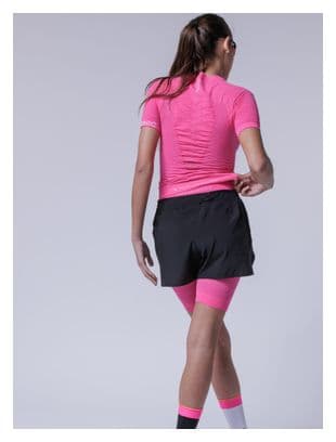 Short 2-en-1 X-Bionic Effektor Noir/Rose Néon Femme