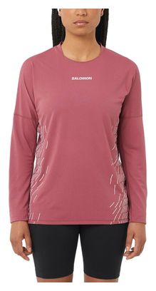 Salomon Sense Aero Graphic Damestrui Lange Mouw Rood