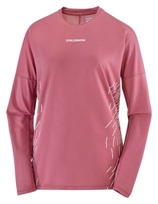 Salomon Sense Aero Graphic Damestrui Lange Mouw Rood