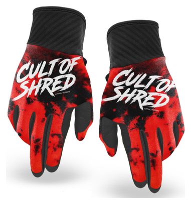 Pair of Loose Riders Cult Red Long Gloves