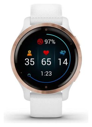 Garmin Venu 2S GPS Horloge Rose Goud / Wit