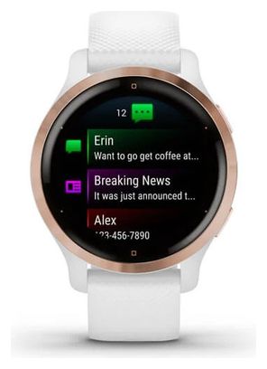 Garmin Venu 2S GPS Horloge Rose Goud / Wit