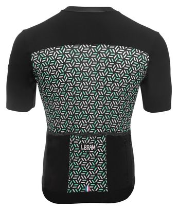 LeBram Korte Mouw Jersey Croix de Fer Zwart Lichtgewicht Fit Cup