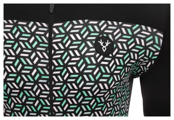 LeBram Korte Mouw Jersey Croix de Fer Zwart Lichtgewicht Fit Cup