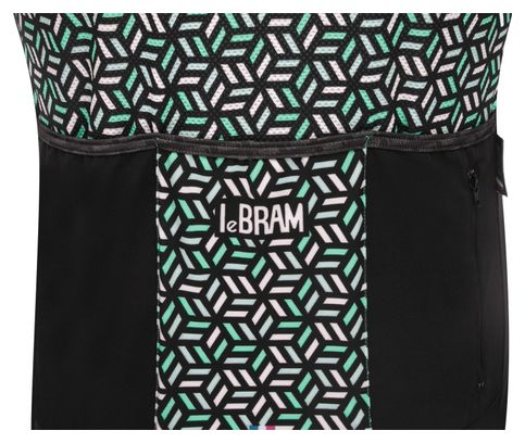 LeBram Korte Mouw Jersey Croix de Fer Zwart Lichtgewicht Fit Cup