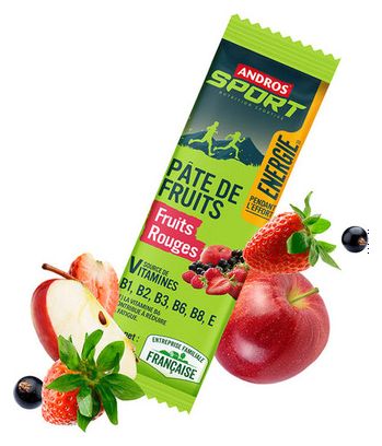 Pâte de fruits Andros Sport Energie Fruits rouges - 30g