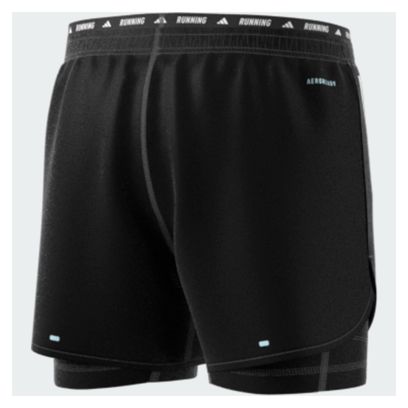 adidas Own The Run 2-in-1 Shorts Zwart Heren