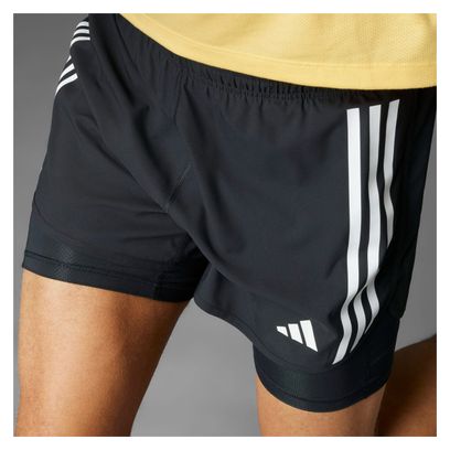 adidas Own The Run 2-in-1 Shorts Black Men's