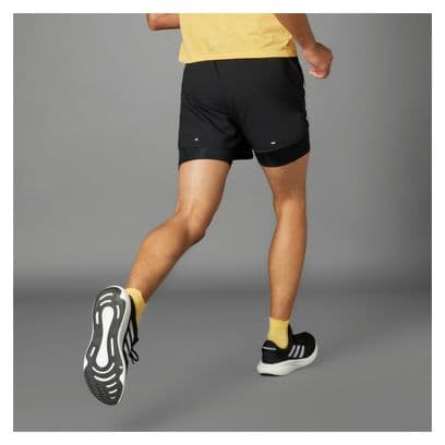 Short 2-en-1 adidas Own The Run Noir Homme
