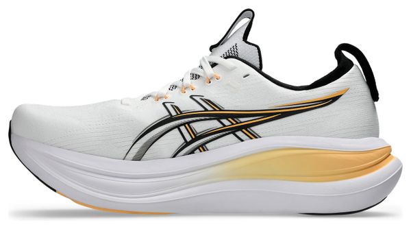Asics Gel-Nimbus 28 Men's Running Shoes - White/Orange