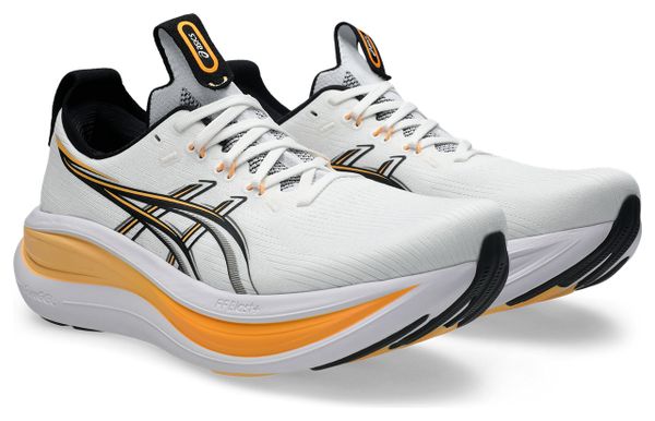 Asics Gel-Nimbus 28 Men's Running Shoes - White/Orange