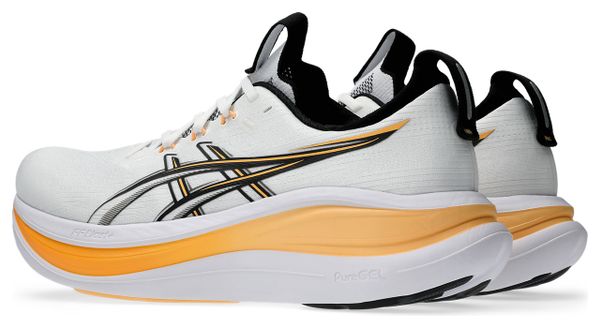 Asics Gel-Nimbus 28 Men's Running Shoes - White/Orange