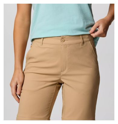 Dames Columbia Leslie Falls Beige Convertible Pants