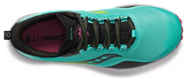 Saucony Peregrine 12 Trail Running Shoes Green Purple Women
