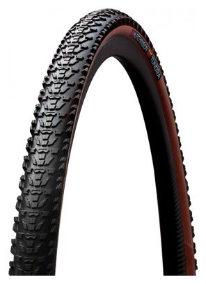 Pneu Gravel Hutchinson Tundra 700 mm Tubeless Ready Souple Hardskin Bi-Compound Flancs Beiges Tan