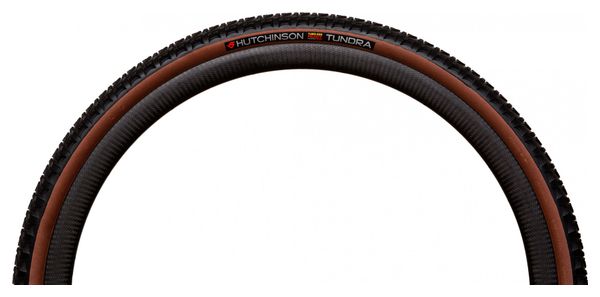 Hutchinson Tundra 700mm Tubeless Ready Soft Gravel Tire Hardskin Bi-Compound Beige Sidewalls Tan