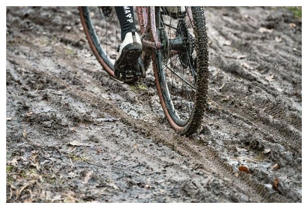 Hutchinson Tundra 700mm Tubeless Ready Soft Gravel Tire Hardskin Bi-Compound Beige Sidewalls Tan