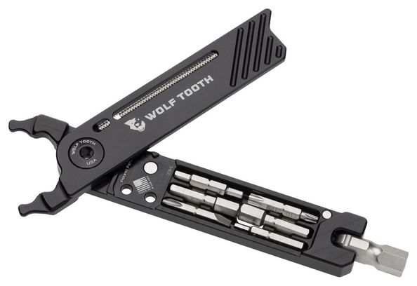 Wolf Tooth 8-Bit Packzange Multi-Tool (17 Funktionen) Schwarz