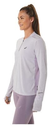 Camiseta de manga larga Asics Metarun Purple para mujer de 1/2 cremallera