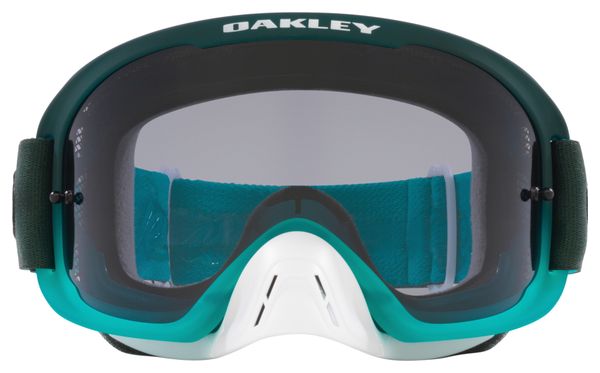Máscara MTB Oakley O-Frame 2.0 PRO Troy Lee Design Rayas Hunter Green / Lentes Dark Grey / Ref : OO7117-17