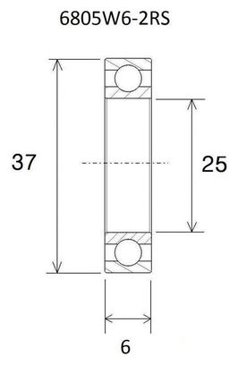 Roulement de pédalier céramique - Blackbearing - campagnolo ultra torque