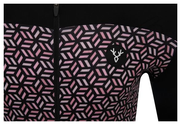 LeBram Kurzarm Jersey Iron Cross Schwarz Lachs Slim Fit