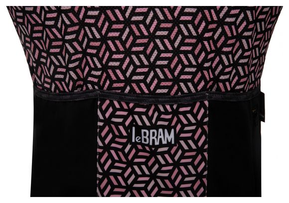 LeBram Kurzarm Jersey Iron Cross Schwarz Lachs Slim Fit