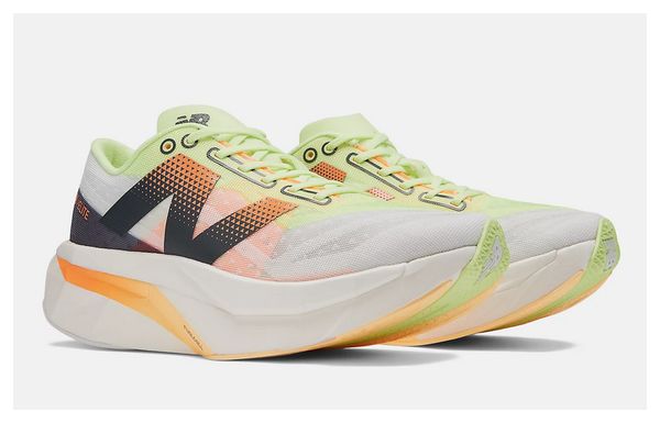 Chaussures de Running New Balance FuelCell Supercomp Elite v4 Blanc Orange Homme
