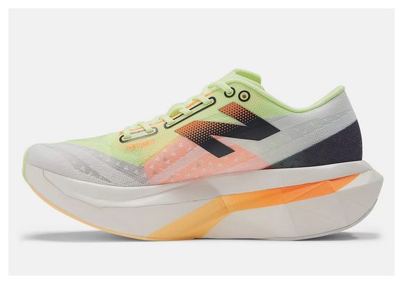 Chaussures de Running New Balance FuelCell Supercomp Elite v4 Blanc Orange Homme