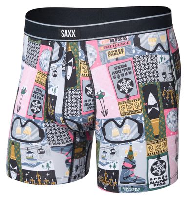 Saxx Daytripper Comfort Stretch Boxershorts, rosa/mehrfarbig, für Herren