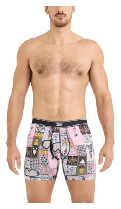 Saxx Daytripper Comfort Stretch Boxershorts, rosa/mehrfarbig, für Herren