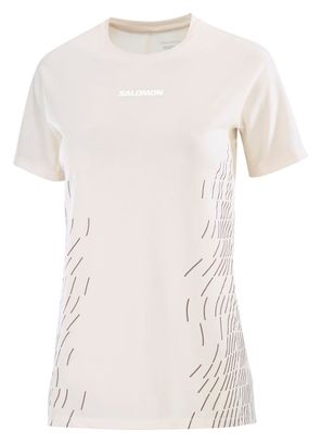 Salomon Sense Aero Graphic Damestrui met korte mouwen Wit