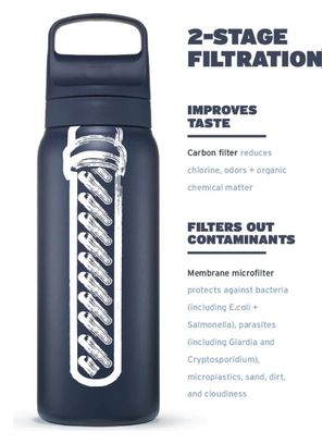 LifeStraw bouteille filtre à eau Go 2.0 acier inoxydable