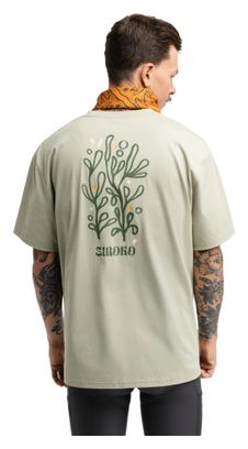 T-shirt ample manches courtes cyclotourisme homme Cyclisme Herb Green Vert
