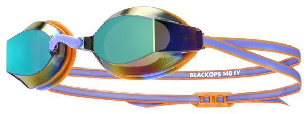 Tyr Blackops 140 EV Schwimmbrille, verspiegelt, violett/orange, Junior