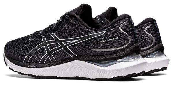 Asics Gel Cumulus 24 Running Shoes Black White Womens