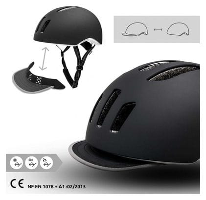 Casque de Vélo pour Hommes et Femmes | Noir | Crazy Safety | EN 1078