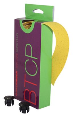 Ruban de guidon Bike Ribbon cork plus jaune avec liege