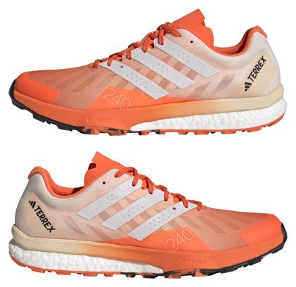 Chaussures de Trail adidas Terrex Speed Ultra Orange Blanc