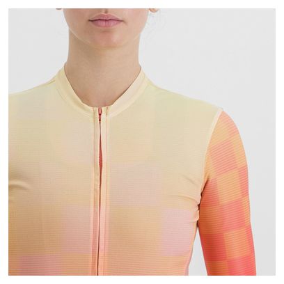 Sportful Rocket Orange/Gelb Kurzarmtrikot für Frauen